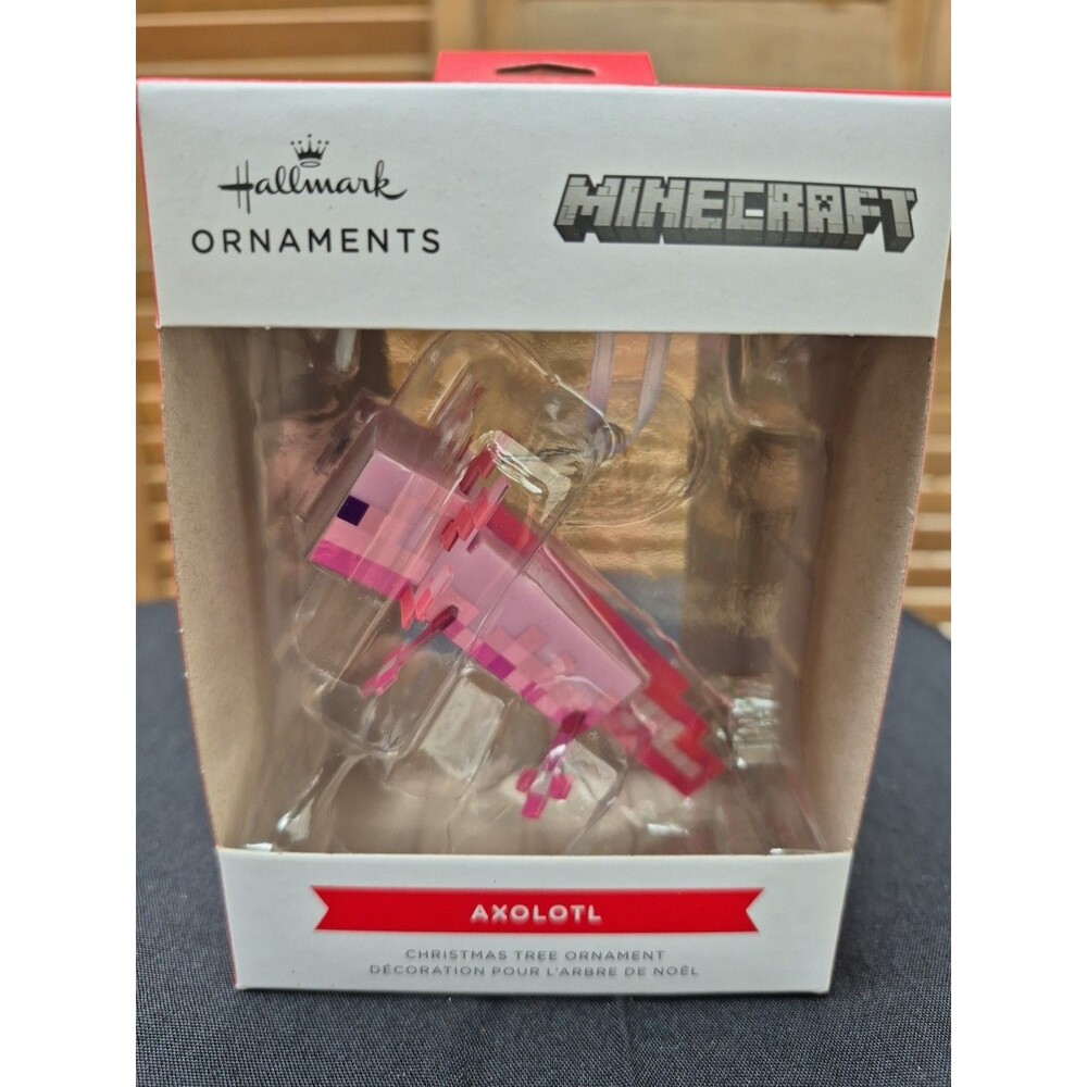 Minecraft Pink AXOLOTL - Hallmark Christmas Tree Ornament (Brand New In Box)
